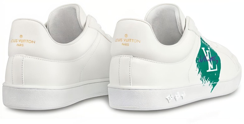 Louis Vuitton Luxembourg Sneakers 'White Green' 1A4OGX Shop Louis Vuitton Luxembourg Sneakers 'White Green' 1A4OGX