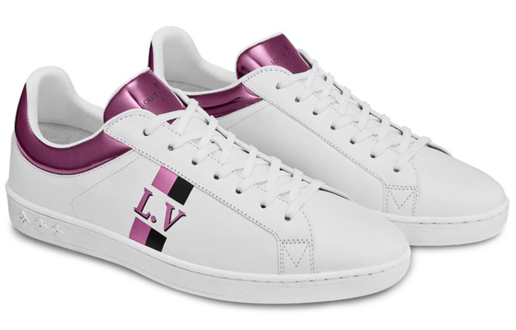 Lookbook Sneakers Louis Vuitton Luxembourg ''Bianco Rosa Metallico'' 1A5UIA