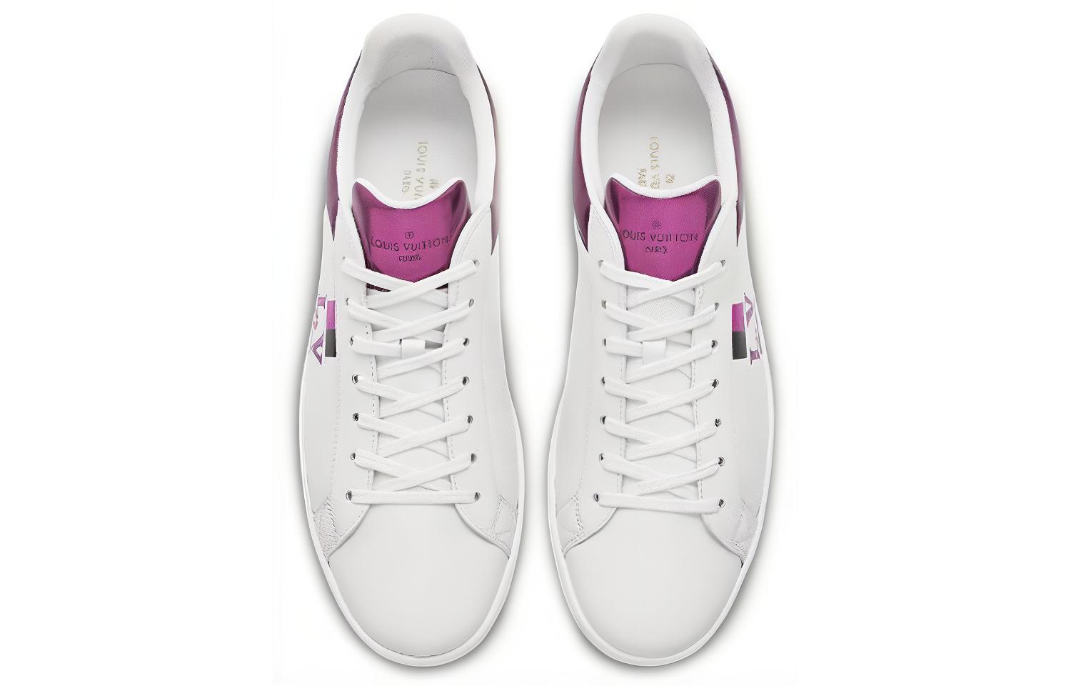 Purchase Sneakers Louis Vuitton Luxembourg ''Bianco Rosa Metallico'' 1A5UIA