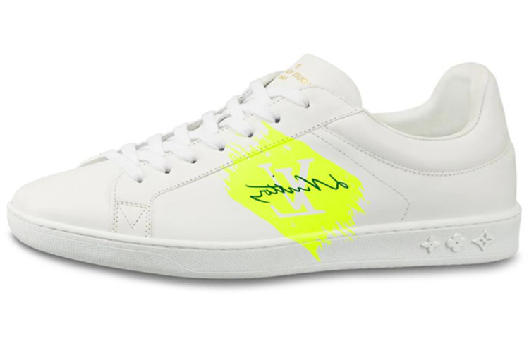 Buy ルイ・ヴィトン ルクセンブルク スニーカー 白/ネオンイエロー 1A4OFL