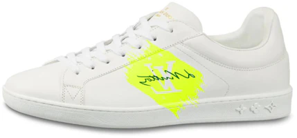 Louis Vuitton Luxembourg Sneakers 'White Neon Yellow' 1A4OFL Louis Vuitton Luxembourg Sneakers 'White Neon Yellow' 1A4OFL