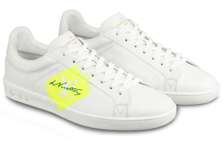 Lookbook Zapatillas Louis Vuitton Luxembourg 'Blanco Amarillo Neón' 1A4OFL
