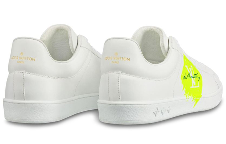 Shop Zapatillas Louis Vuitton Luxembourg 'Blanco Amarillo Neón' 1A4OFL
