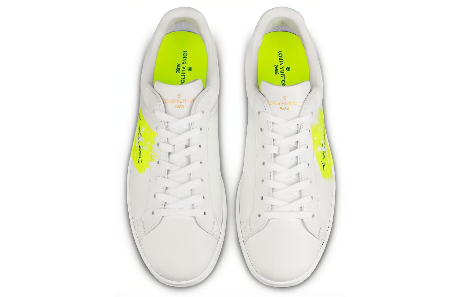 Purchase Zapatillas Louis Vuitton Luxembourg 'Blanco Amarillo Neón' 1A4OFL