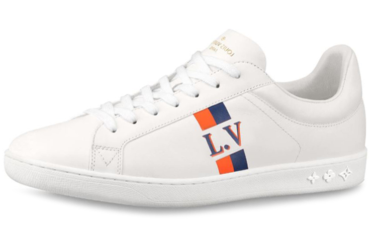 Louis Vuitton Luxembourg Sneakers 'White Orange' 1A57U4