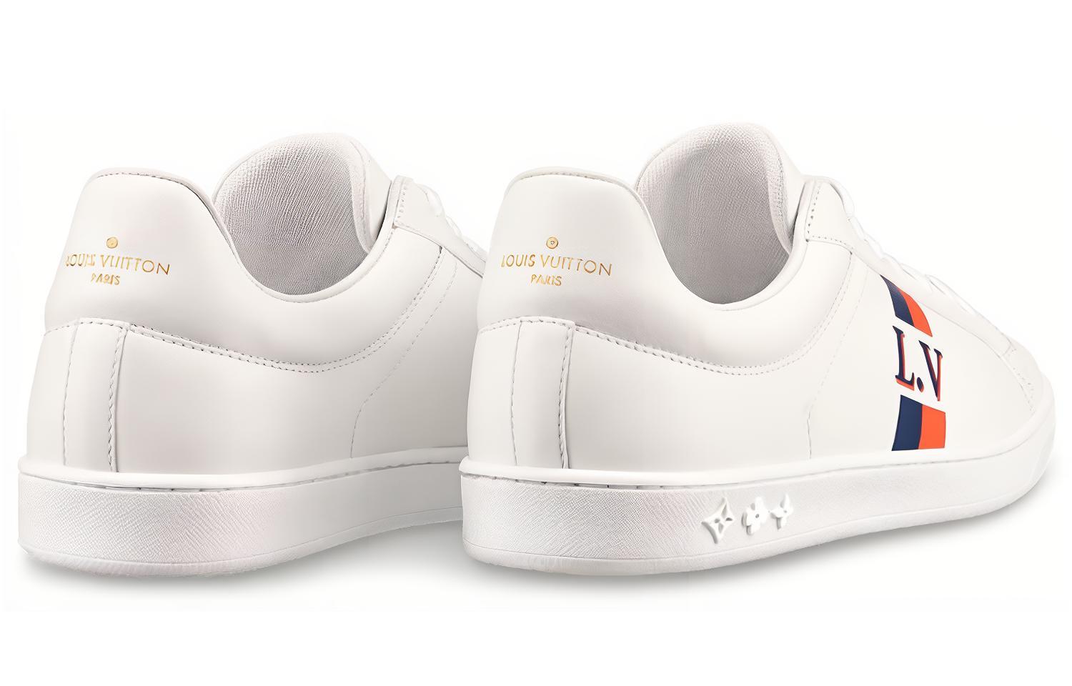 Shop Sneakers Louis Vuitton Luxembourg ''Bianco Arancione'' 1A57U4