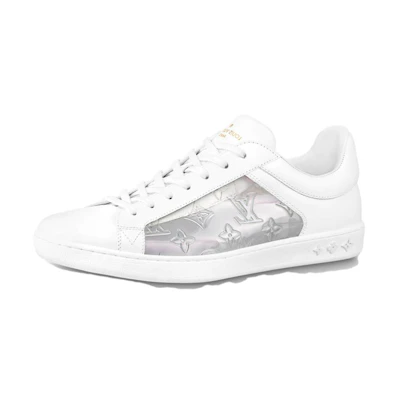 LV Luxembourg Sneakers 'White with Silver Monogram'