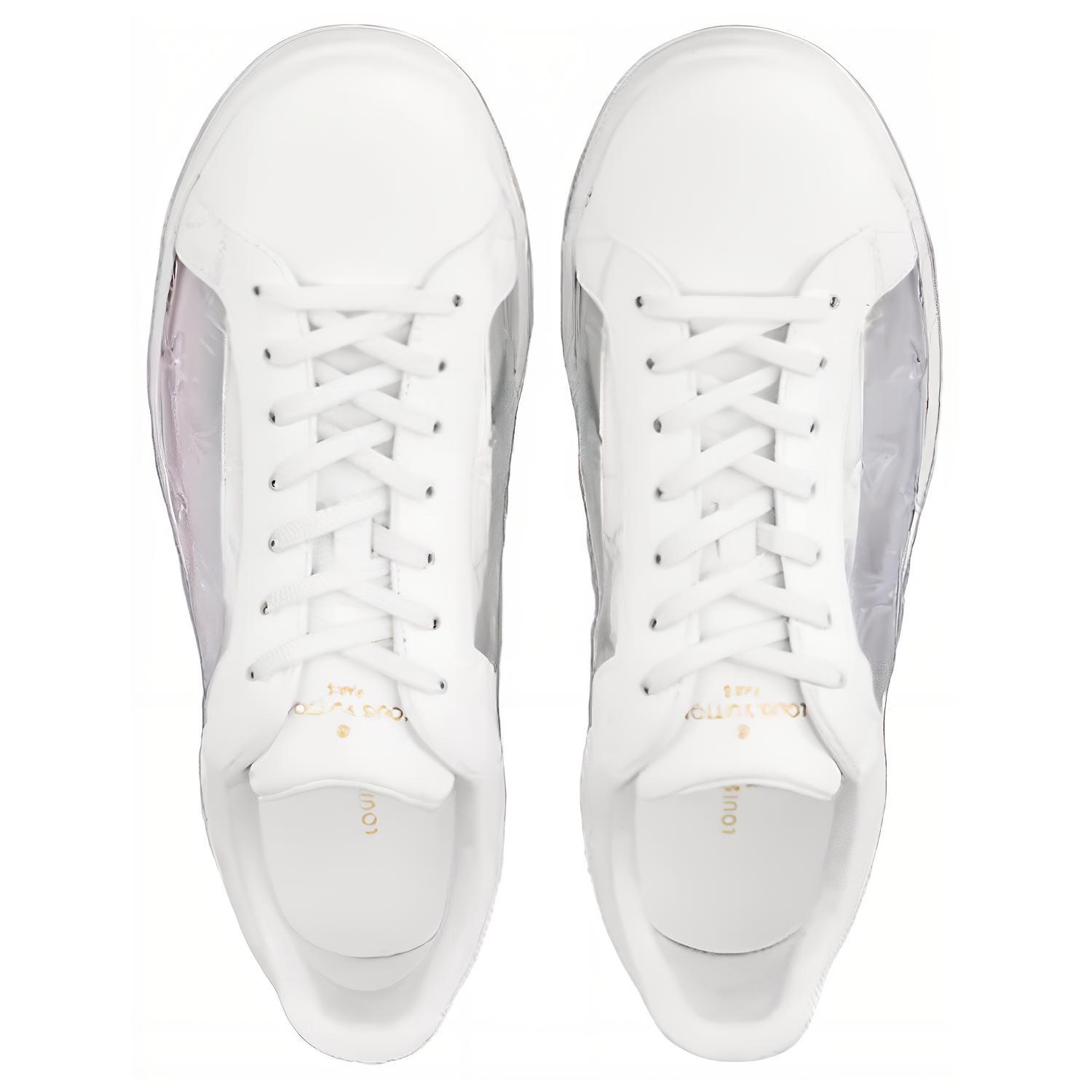 Lookbook ルイ・ヴィトン ルクセンブルク スニーカー (白/シルバーモノグラム) 1A8MAH