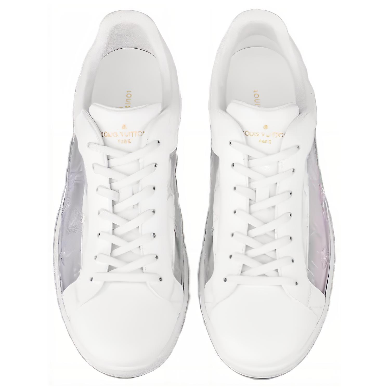 Purchase ルイ・ヴィトン ルクセンブルク スニーカー (白/シルバーモノグラム) 1A8MAH