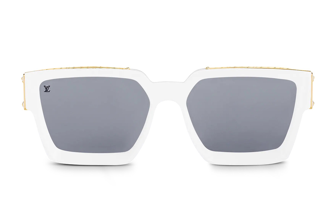 Louis Vuitton LV 11 Millionaire Sunglasses White Square Frame Sunglasses Z1166W Z1166E