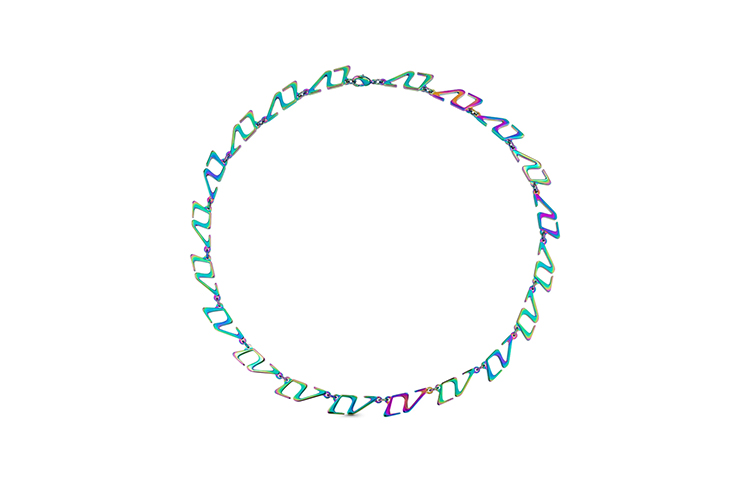 LOUIS VUITTON LV 2054 Gradient Chain Necklace Multicolor M68909