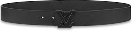 Lookbook Cinturón de Cuero Negro LOUIS VUITTON LV Aerogram con Hebilla Lisa 3.5cm. M0425