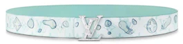 Buy Cinturón Reversible Louis Vuitton LV Aqua 40MM Azul Claro