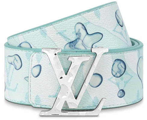 Cinturón Reversible Louis Vuitton LV Aqua 40MM Azul Claro Order Cinturón Reversible Louis Vuitton LV Aqua 40MM Azul Claro