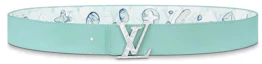 Lookbook Cinturón Reversible Louis Vuitton LV Aqua 40MM Azul Claro