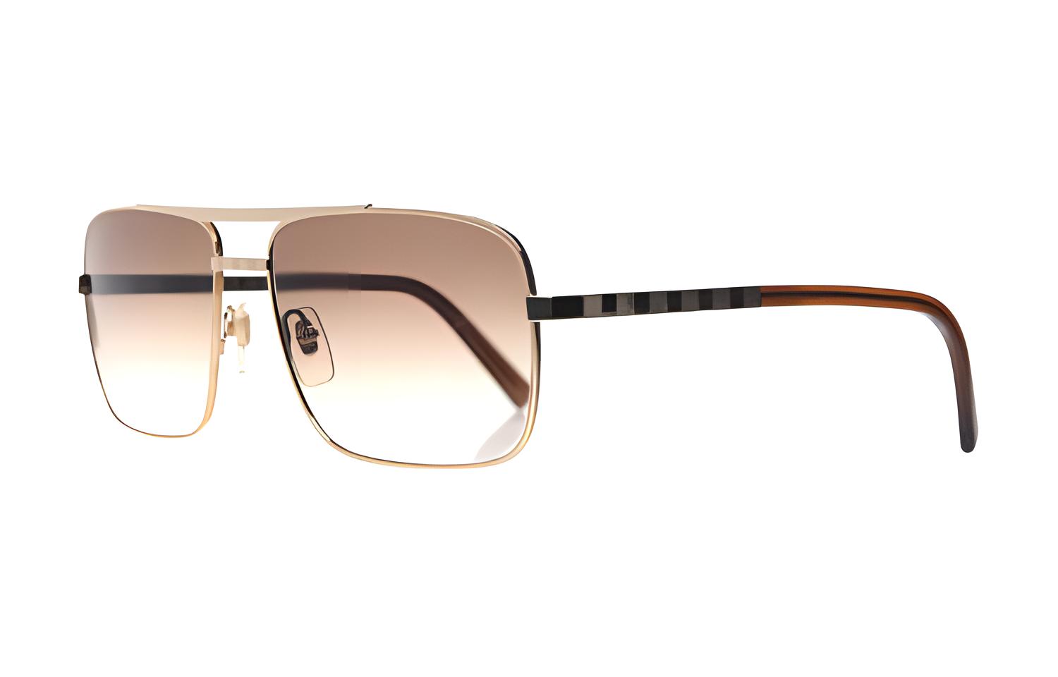 Buy 路易威登 LV Attitude 金色方形漸層太陽眼鏡 男款 Z0259U