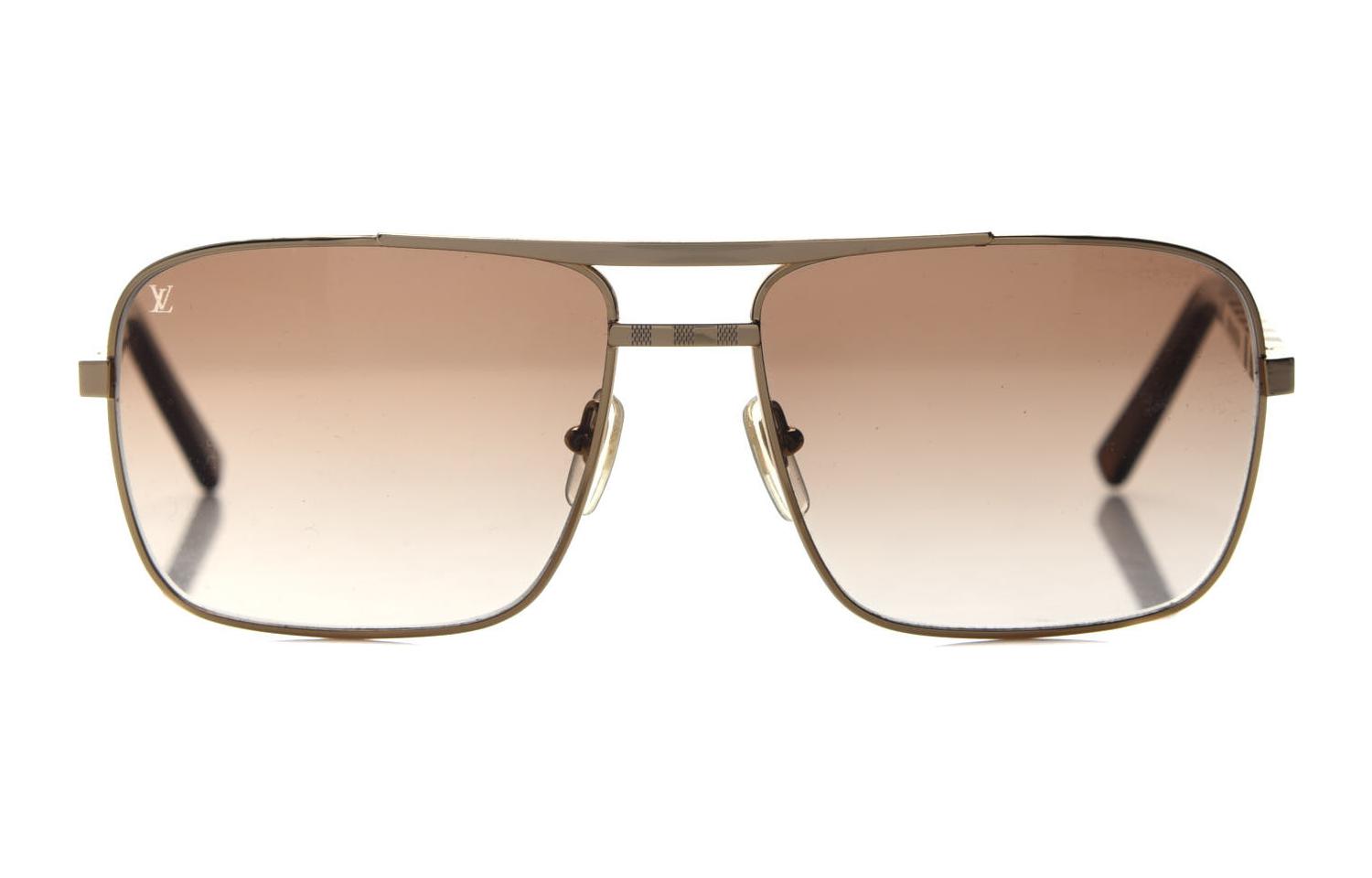 Lookbook 路易威登 LV Attitude 金色方形漸層太陽眼鏡 男款 Z0259U