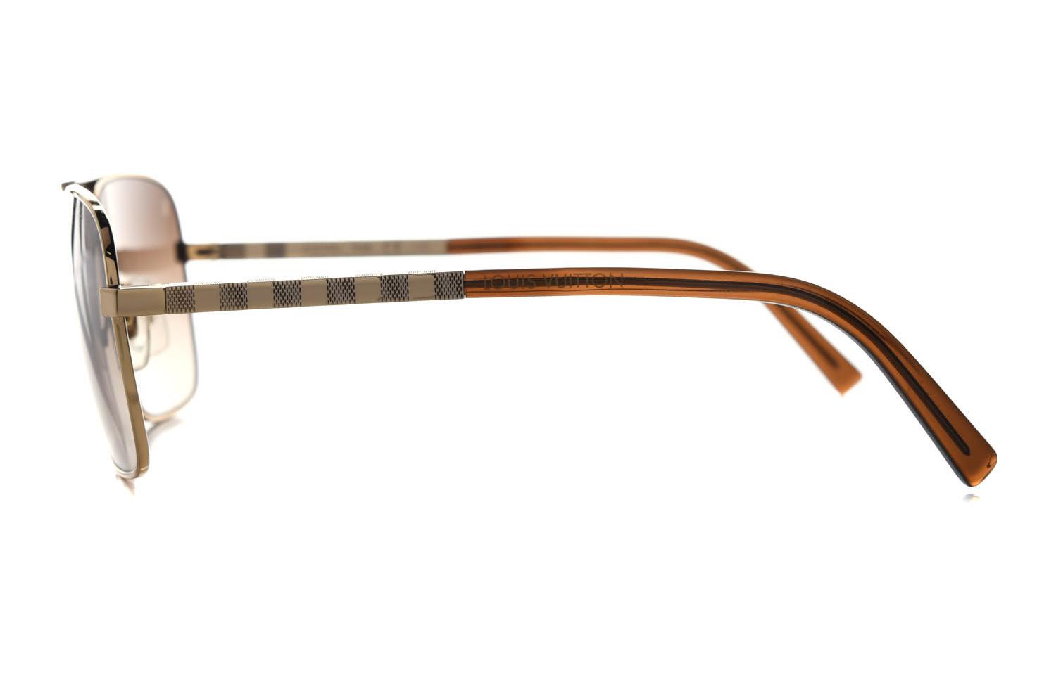 Purchase 路易威登 LV Attitude 金色方形漸層太陽眼鏡 男款 Z0259U