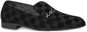 Buy 路易威登 LV Auteuil 絨面黑色便鞋 1A5UXA