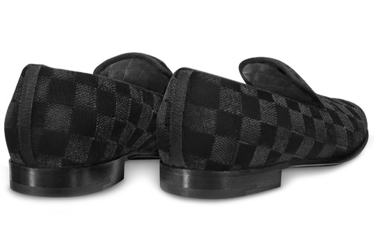 Shop 路易威登LV Auteuil黑色天鹅绒懒人鞋 1A5UXA