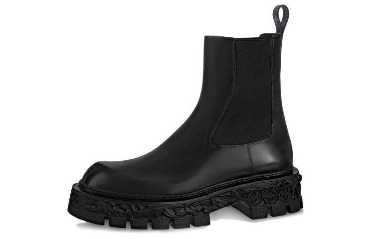 Louis Vuitton Lv Baroque Chelsea Boots 'Black' 1AAHB9