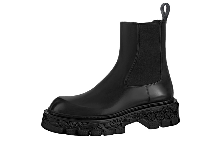 Louis Vuitton LV Baroque Chelsea Boots 'Black' 1AAZ40