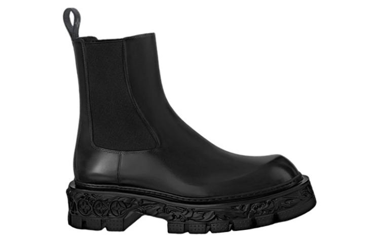 Order Louis Vuitton LV Baroque Chelsea Boots 'Hitam' 1AAZ40