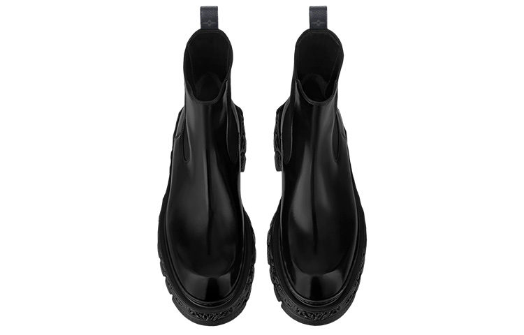 Shop Louis Vuitton LV Baroque Chelsea Boots 'Hitam' 1AAZ40