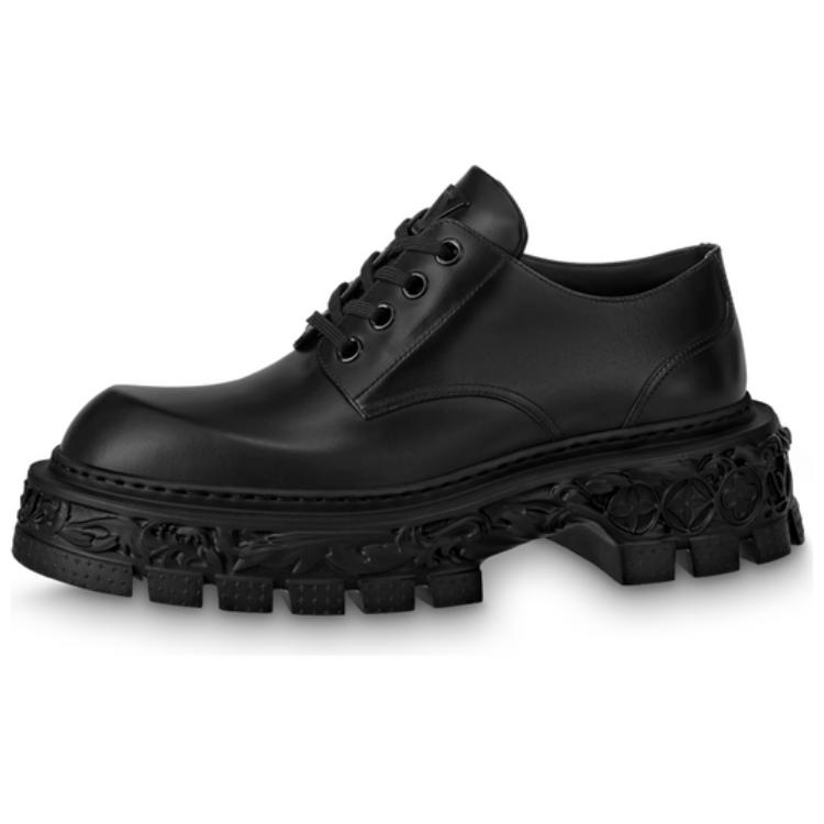 Louis Vuitton LV Baroque Derby Shoes 'Black' 1AAZ4Z