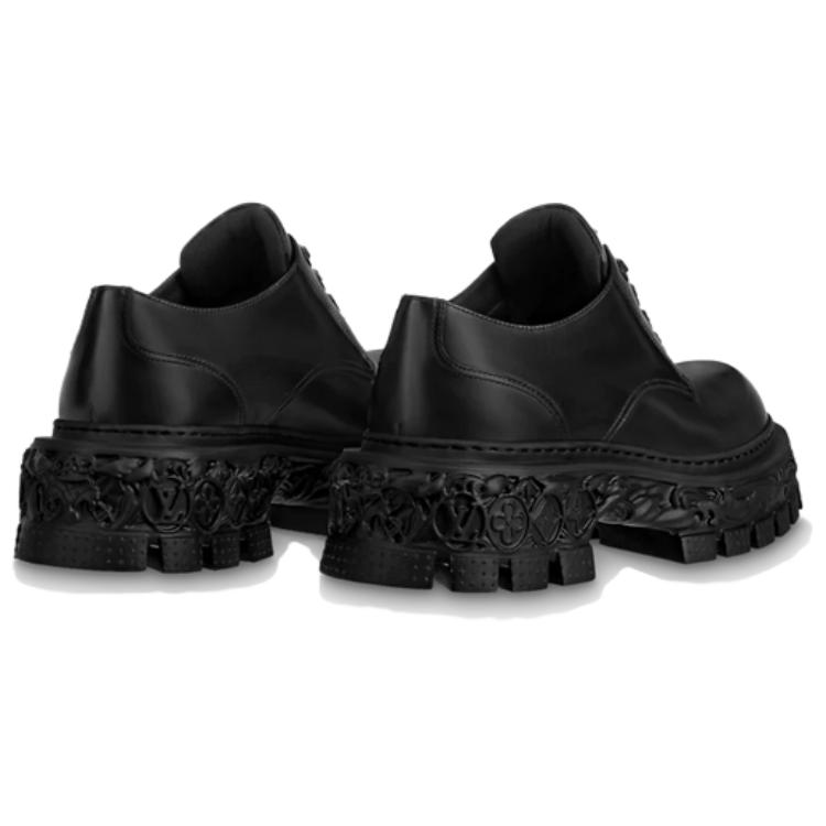 Lookbook Sepatu Louis Vuitton LV Baroque Derby 'Hitam' 1AAZ4Z