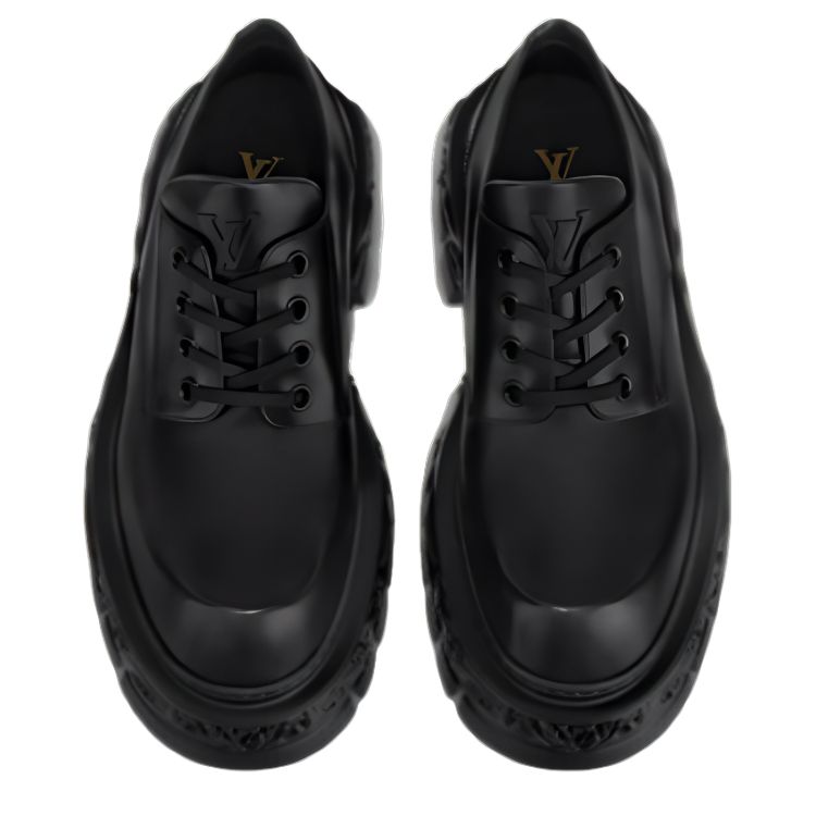 Shop Sepatu Louis Vuitton LV Baroque Derby 'Hitam' 1AAZ4Z
