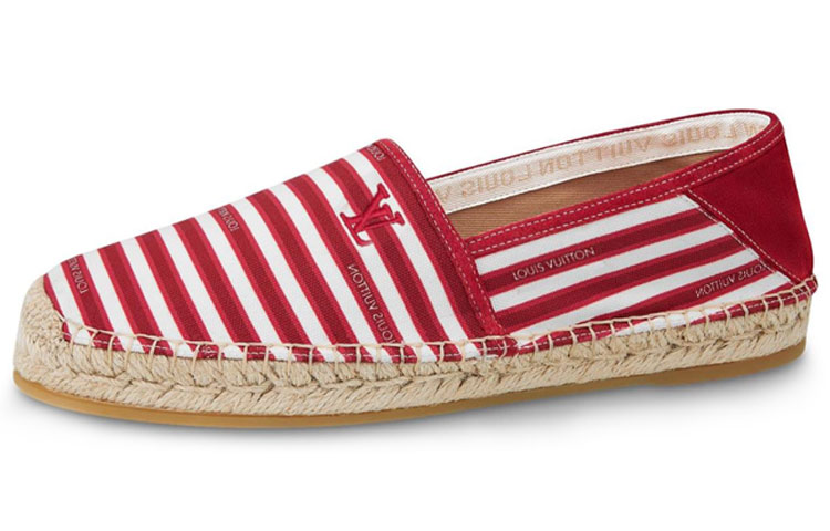 Louis Vuitton LV Bidart espadrille Shoes 'Red White Beige' 1A5ZOA