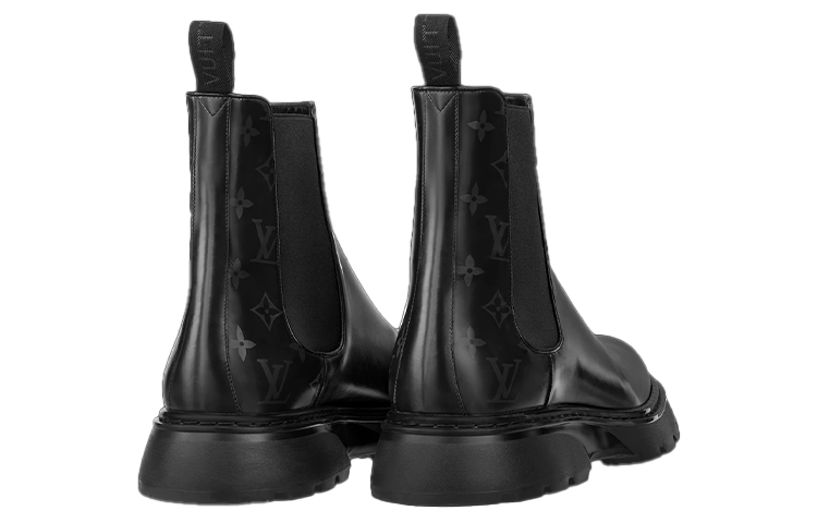 Shop Louis Vuitton LV Bold Chelsea Boots 'Black' 1A9FE1