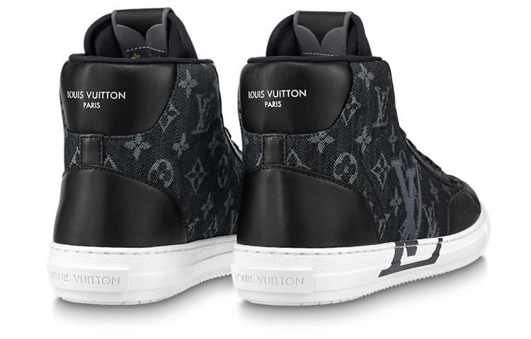 LV LV Charlie Ankle Sneakers 'Black Monogram' 圖 2