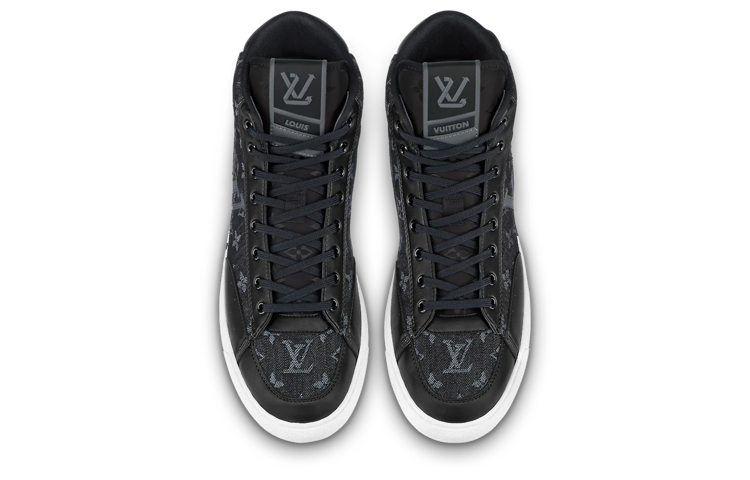 LV LV Charlie Ankle Sneakers 'Black Monogram' 圖 3
