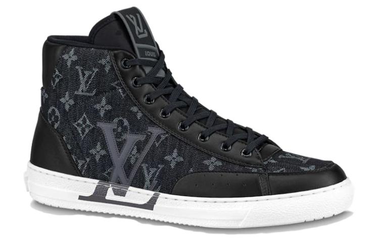 LV LV Charlie Ankle Sneakers 'Black Monogram' 圖 4