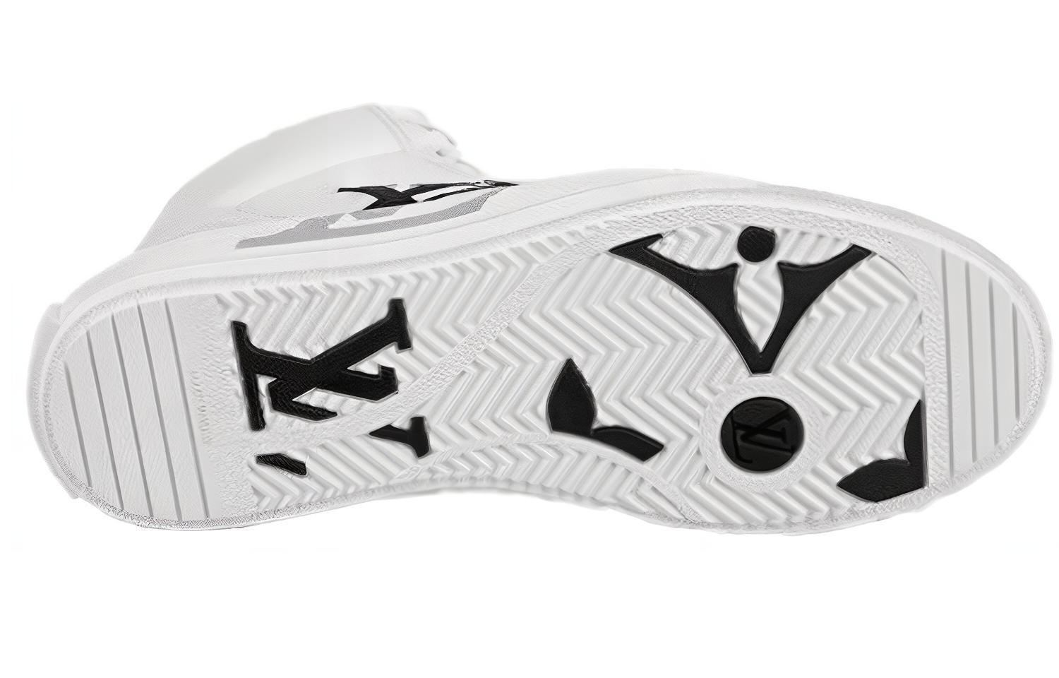 LV LV Charlie Ankle Sneakers 'White with Black Grey Side Logo and Back Monogram' 圖 5