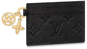Louis Vuitton LV Charms Card Holder Black Louis Vuitton LV Charms Card Holder Black