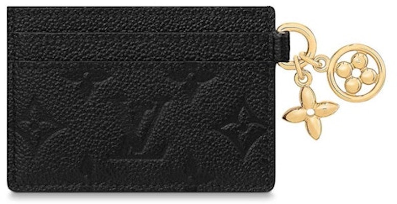 Louis Vuitton LV Charms Card Holder Black Order Louis Vuitton LV Charms Card Holder Black