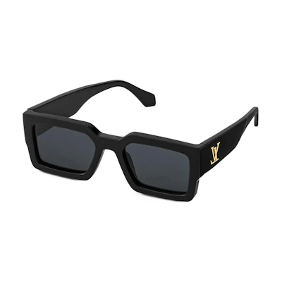 Louis Vuitton LV Clash Square Black Acetate Frame Square Sunglasses Z1579E
