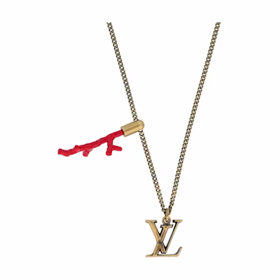 Louis Vuitton LV Coral Enamel Pendant Necklace Unisex M68903