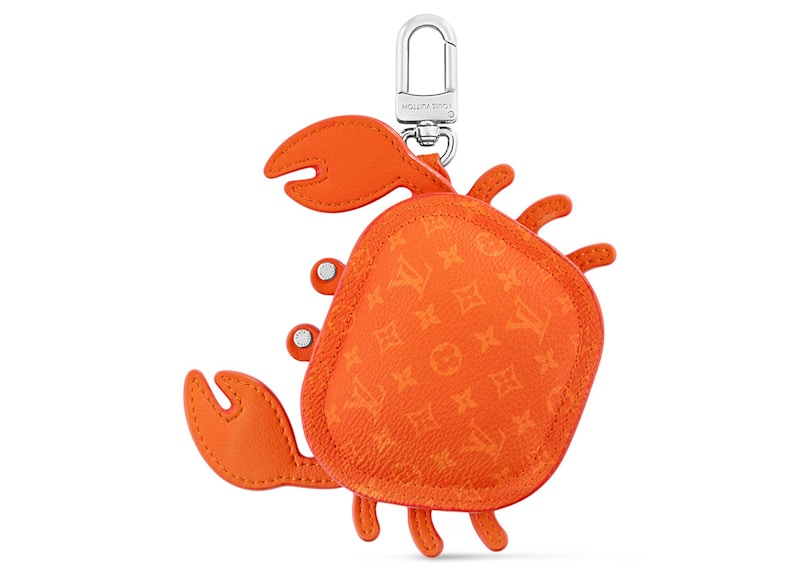 Louis Vuitton LV Crab Bag Charm Orange