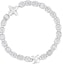 Order Louis Vuitton LV Crystals Men’s Silver Metal Bracelet. MP3355 MP3356