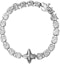 Shop Louis Vuitton LV Crystals Men’s Silver Metal Bracelet. MP3355 MP3356