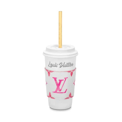 Louis Vuitton LV Cup & Straw Pink