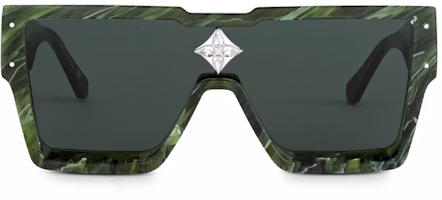 LOUIS VUITTON LV Cyclone Green Square Sunglasses for Men. Z1552E LOUIS VUITTON LV Cyclone Green Square Sunglasses for Men. Z1552E