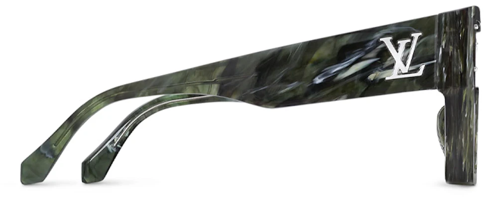 路易威登LV Cyclone绿色方形男士太阳镜 Z1552E Shop 路易威登LV Cyclone绿色方形男士太阳镜 Z1552E