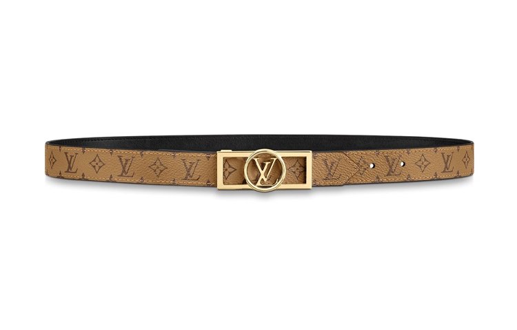 Louis Vuitton LV Dauphine Reversible Monogram Belt Light Brown 2.5cm M0203Y