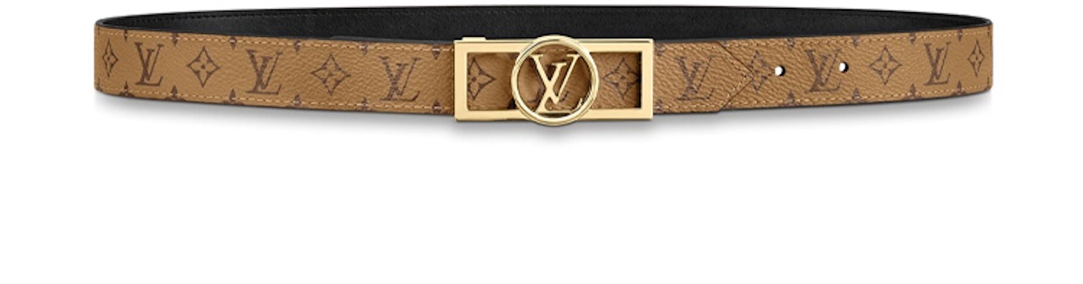 Cinturón Louis Vuitton LV Dauphine Reversible Monograma Marrón Claro 2.5cm M0203Y Order Cinturón Louis Vuitton LV Dauphine Reversible Monograma Marrón Claro 2.5cm M0203Y