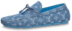 Buy Louis Vuitton LV Driver Moccasin Shoes 'Blue Denim Monogram with Blue' 1ABF63